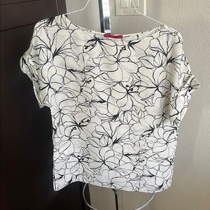 Carolina Herrera Black and White  Blouse
